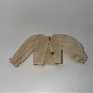 Vintage Cream Colored Snap Up Doll Shirt